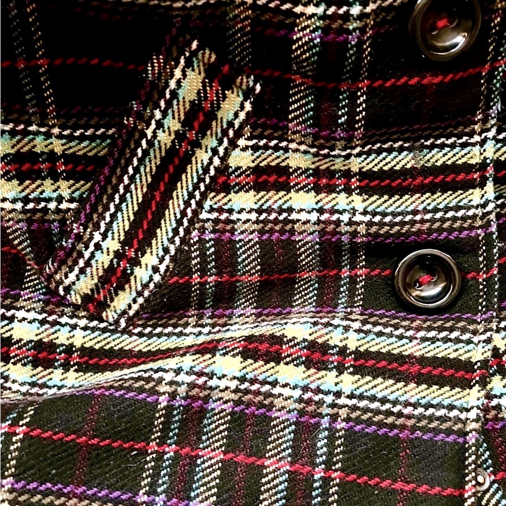 SOLD Vintage Plaid Pea Coat - Picture 4 of 14